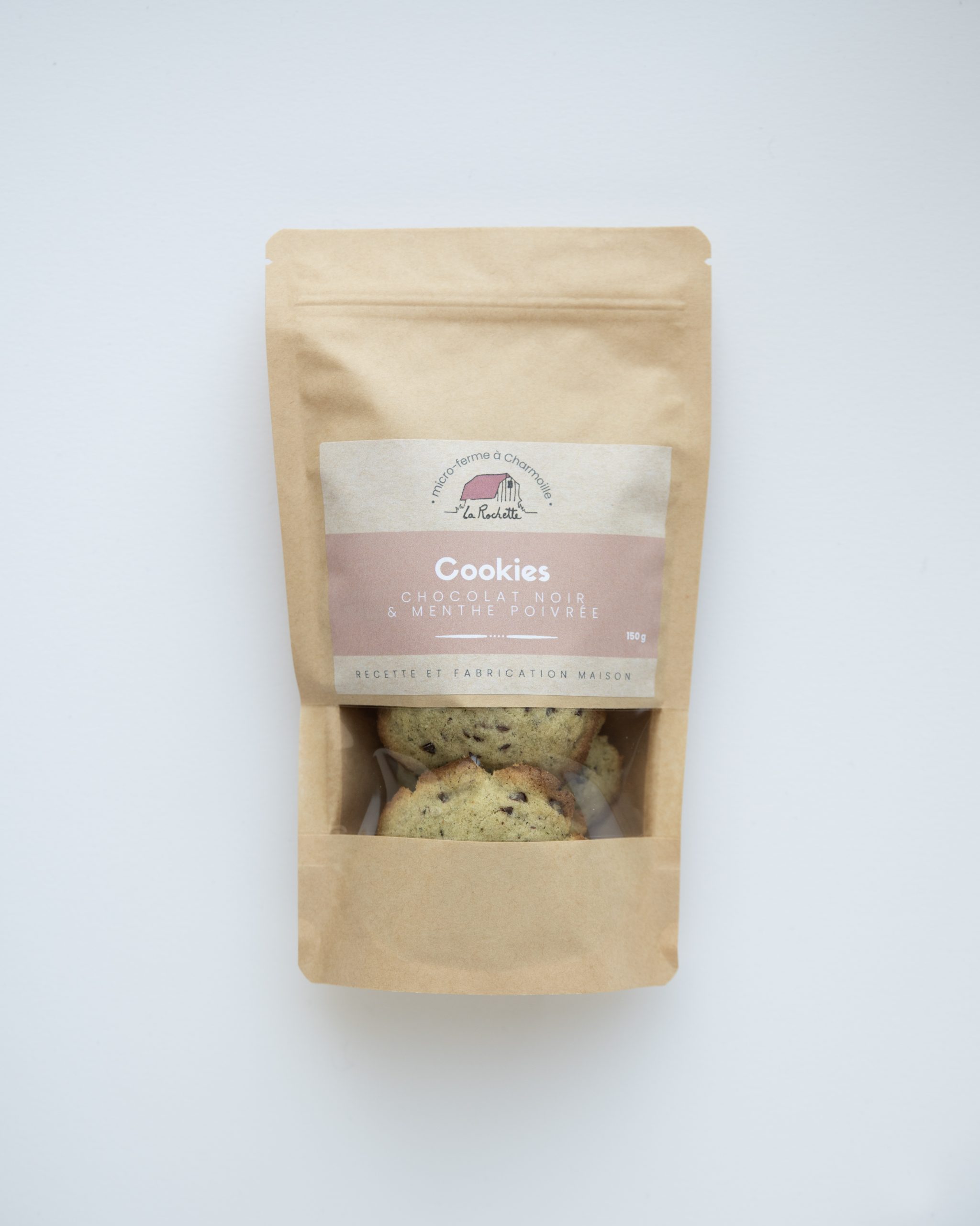 Cookies chocolat noir et menthe poivrée